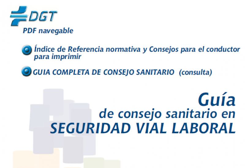 Guía de consejo sanitario en Seguridad Vial Laboral