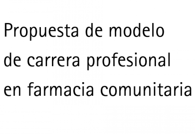 Propuesta de modelo de carrera profesional en farmacia comunitaria