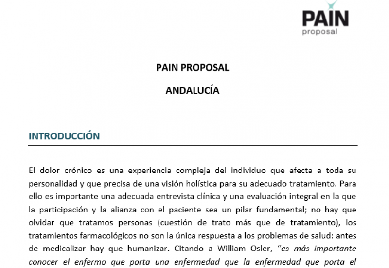  Proyecto Pain Proposal. Andalucía