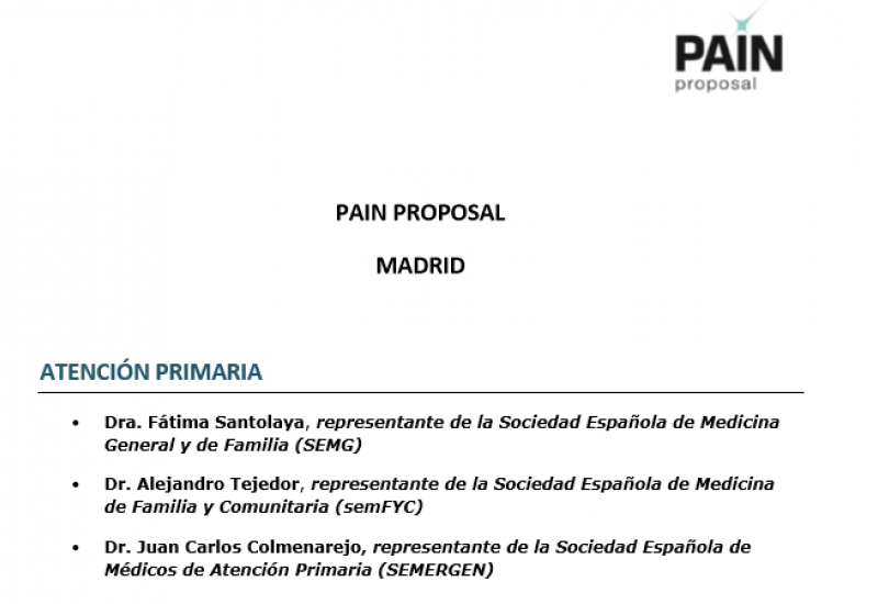 royecto Pain Proposal. Comunidad de Madrid