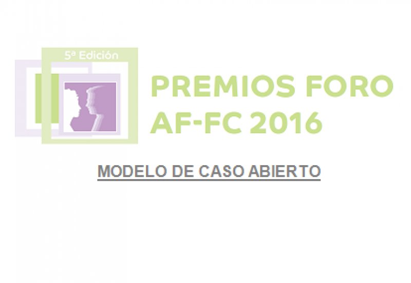 V Premios Foro AF-FC: modelo de servicio (caso abierto)