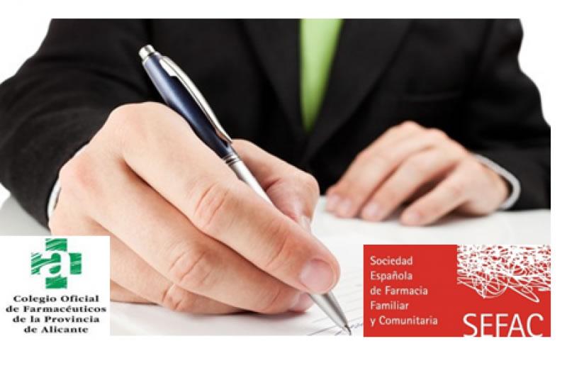 El COF de Alicante y SEFAC firman un acuerdo para colaborar en el Congreso de SEFAC
