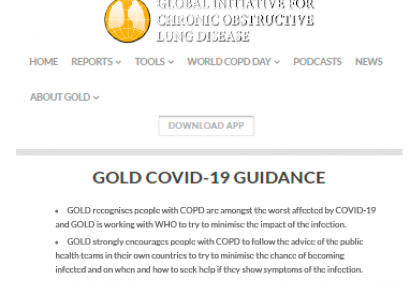 GOLD COVID-19. Recomendaciones EPOC