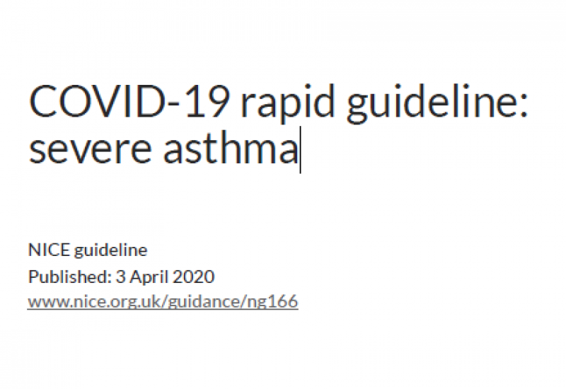 COVID-19 rapid guideline: severe asthma