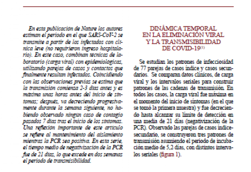 García San Miguel et al. (2020). Transmisibilidad de la COVID-19