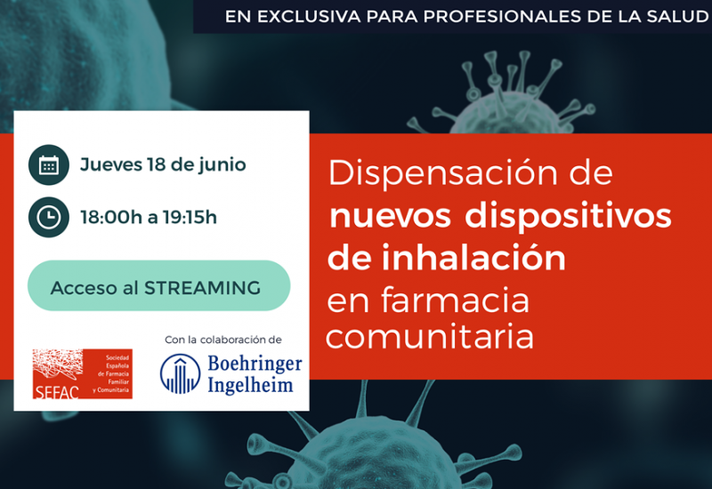 Streaming: dispensación de nuevos dispositivos de inhalación en la farmacia comunitaria