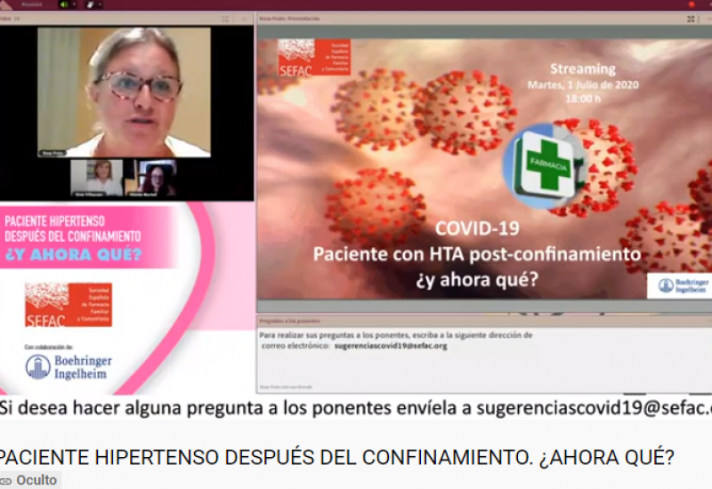 webinar: Paciente hipertenso después del confinamiento