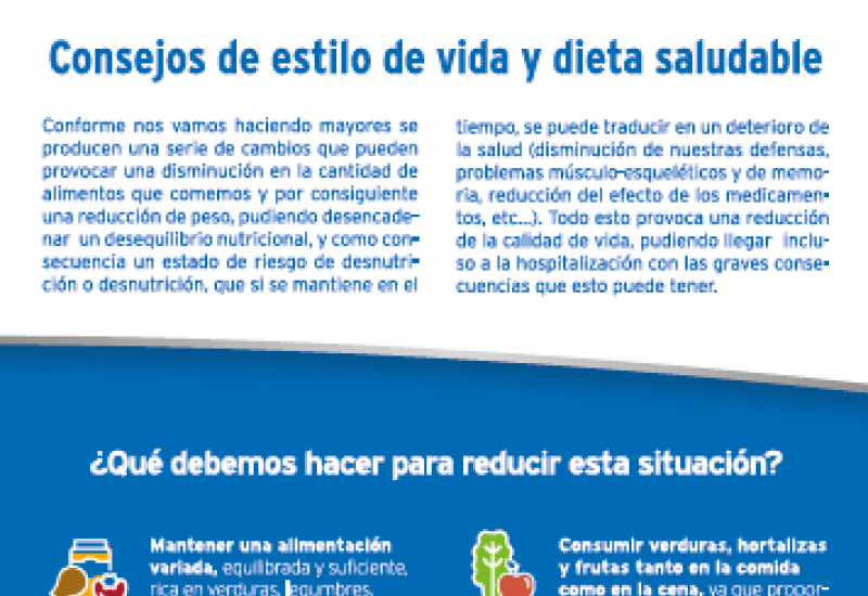 Campaña sobre “riesgo de desnutrición en personas mayores” en FC: consejos para pacientes
