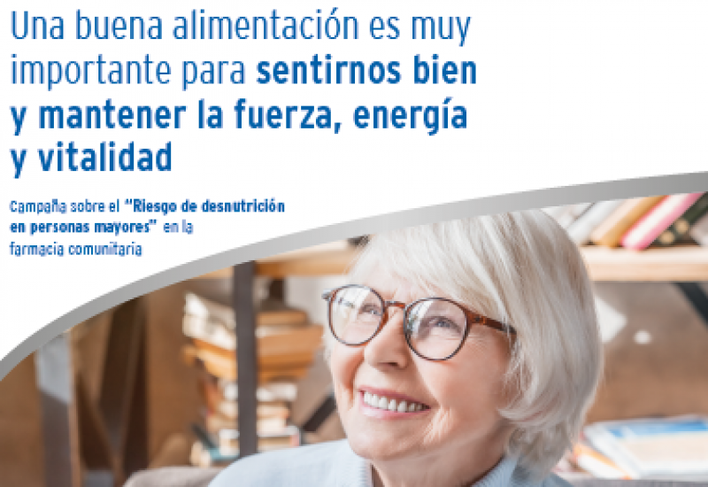 Campaña sobre “riesgo de desnutrición en personas mayores” en FC: poster