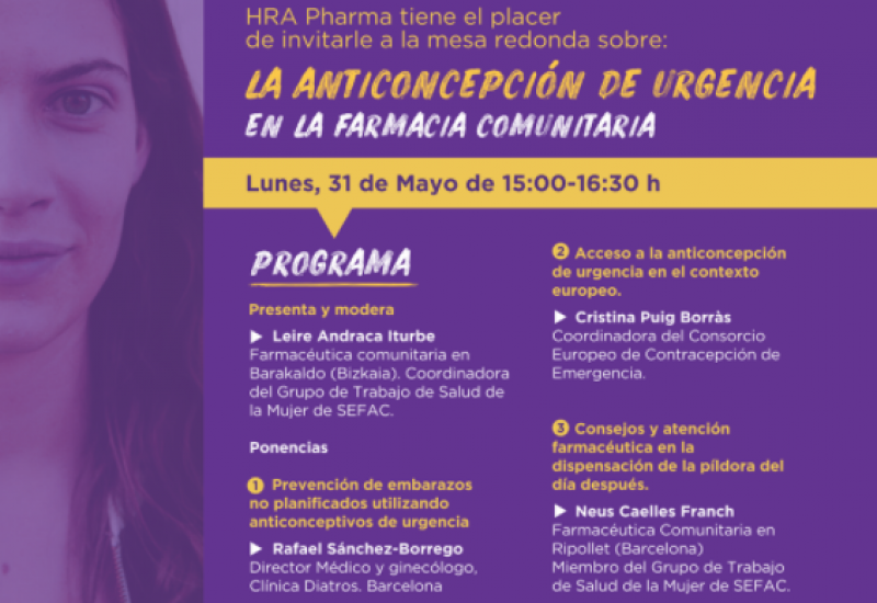 Webinar' sobre anticoncepción de urgencia