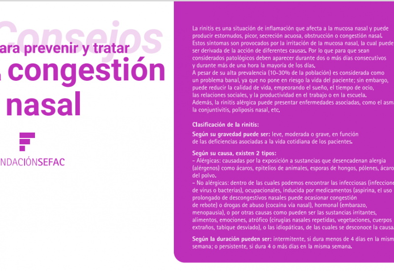 Consejos para prevenir y tratar la congestión nasal