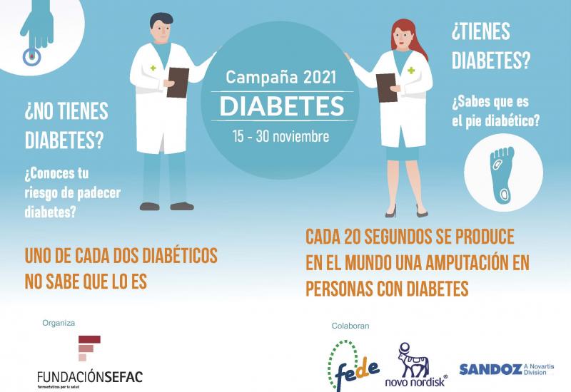 Webinar y campaña de detección de personas en riesgo de diabetes y manejo del pie diabético