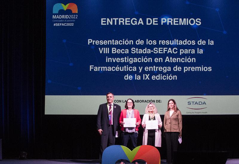 X Congreso SEFAC. Premios: Ganadores de la IX Beca STADA-SEFAC