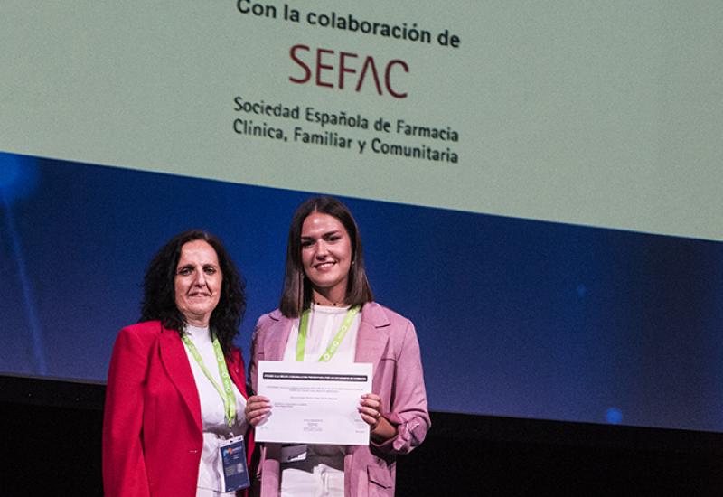 X Congreso SEFAC. Premio a la mejor comunicación presentada por un estudiante de Farmacia