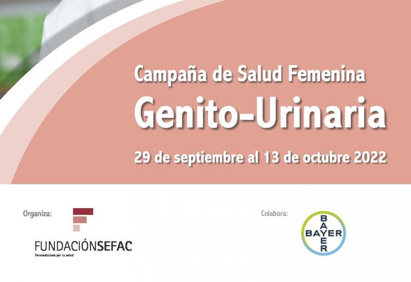 Cartel de la campaña de salud femenina genito - urinaria