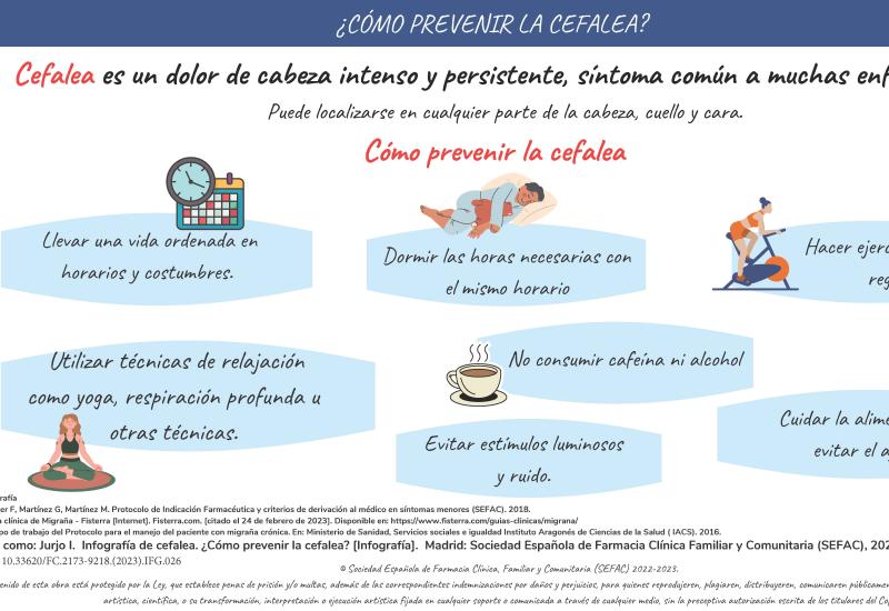 Infografía: ¿cómo prevenir la cefalea?