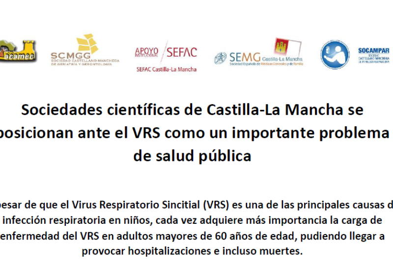 Sociedades científicas de CLM se posicionan ante el VRS como un importante problema de salud pública