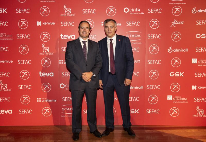 Luis Mª de Palacio, presidente de FEFE; Vicente J. Baixauli, presidente de SEFAC