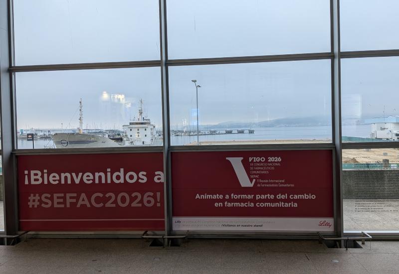 Cartel de bienvenida al Congreso